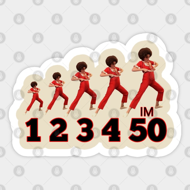 Im 50 t-shirt Sticker by Riss art